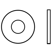 M14 x 28 x 2.5 Flat Washers, 18-8 Stainless Steel A2, DIN 125A, Qty 100 Special Discount