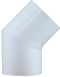 Midland Metal 55733 45 deg Elbow, 2 in Slip x 2 in Slip, PVC, White, SCH 40 Schedule Today Only