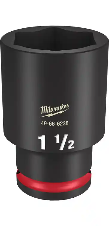 In Demand Milwaukee Tool 49-66-6238 SHOCKWAVE Impact Duty 1/2" Drive 1-1/2" Deep 6 Point Socket