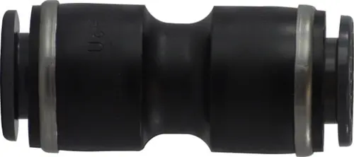 Midland Metal 640604C Reducing Union, 3/8 in Push-In Tube x 1/4 in Push-In Tube, Composite Certified