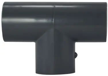 Midland Metal 801010 Pipe Tee, 1 in Slip x 1 in Slip x 1 in Slip, PVC, Gray, SCH 80 Schedule Professional Grade