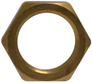 Free Returns Midland Metal 28317J Jam Nut, 1-14 UNS, Brass
