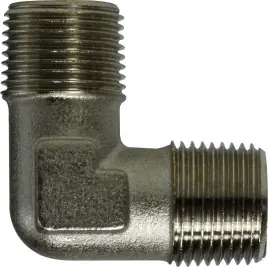 Fast Shipping Midland Metal 28907 90 Deg Male Elbows, BSPT/BSPP Fittings, 3/8 x 3/8 Male Bspt Elbow, Brass Fittings