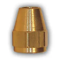 Mid-America Fittings 21110X6 Hex Short Rod Nut, 3/8 in SAE 45 deg Flare, Brass Deal