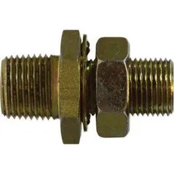 Midland Metal 1/4 FPT X 1/2 MPT BRASS BULKHEAD - 129A-391FC2 Buy Direct