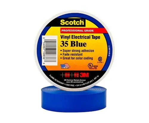Hot Deal SCOTCH Electrical Tape,7 mil,3/4" x 66 ft.,Blue 10836