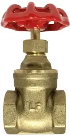 Midland Metal 940138LF Gate Valve, 2-1/2 in Nominal, FIP x FIP, 200 psi WOG Pressure, Forged Brass Body Express Delivery