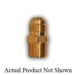 Midland Metal 48-44 MAF/USA Flare x Male Pipe, MAF/USA FLARE, 1/4 Fl x 1/4 Mpt Hf Union, MAF/USA Brass Fittings Certified