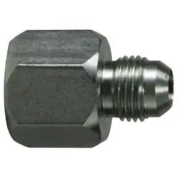 Midland Metal 240646 Reducer/Expander, 1/4 in Female JIC x 3/8 in Male JIC, Steel Reduced Price