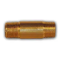 Midland Metal 113-248 MAF/USA Long Nipples, MAF/USA PIPE, 1/8 x 3 Yellow Br Nipple, MAF/USA Brass Fittings Order Now