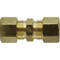 Hassle-Free Returns Mid-America Fittings LF262X5 Union, 5/16 in Compression x 5/16 in Compression, Brass