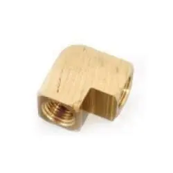 Luxury AMC 706100-04 Barstock 90 deg Elbow, 1/4 in FPT x 1/4 in FPT, Brass
