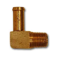 Midland Metal 29ESB-54 Single Barb to MPT Elbows, MAF/USA HOSE BARB, 5/16 Hid x 1/4 Mpt Single Barb, MAF/USA Brass Fittings New Release