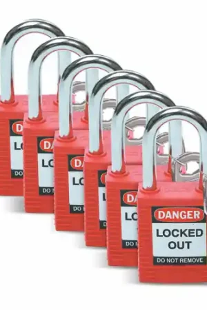 Professional Grade Brady 51339 Brady Safety Padlocks (6 EA)