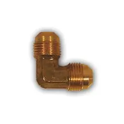 Deal Mid-America Fittings 255X10 90 deg Barstock Elbow, 5/8 in SAE 45 deg Male Flared x 5/8 in SAE 45 deg Male Flared, Brass