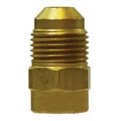 AMC 04061-0408 Pipe Reducer, 1/4 in SAE 45 deg Female Flared x 1/2 in SAE 45 deg Male Flared, Brass Limited Time