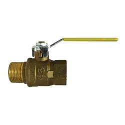 Instant Buy Midland Metal 948104T Italian Ball Valve, 3/4 in Nominal, MIP x FIP, 600 psi WOG Pressure, Brass Body