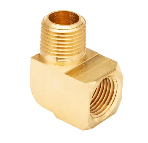 Buy Today Mid-America Fittings 23400X1 90 deg Street Elbow, 1/16 in MPT x 1/16 in FPT, Brass