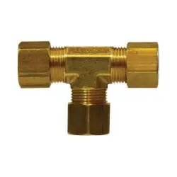 AMC 00064-08 Tee, 1/2 in Compression x 1/2 in Compression x 1/2 in Compression, Brass Price Drop