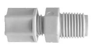 Midland Metal 17181P Male Connectors, Plastic Compression, 1/4 x 3/8 Compxmip Polyprop Adpt, Plastic Fittings Holiday Sale