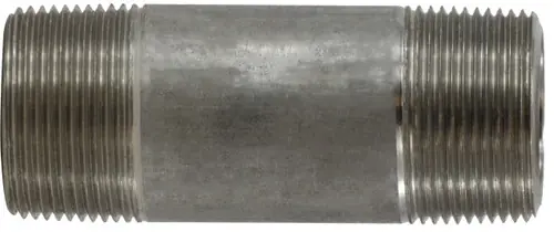 Midland Metal 52122 Seamless Pipe Nipple, 1-1/4 in MPT x 1-1/4 in MPT, 2-1/2 in L, Stainless Steel, SCH 80 Schedule Same Day Shipping