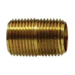 AMC 06112-06 Nipple, 3/8 in MPT x 3/8 in MPT, 1 in, Brass Bargain