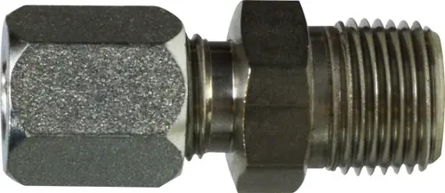 Midland Metal SSC240466 Connector, 3/8 in Tube OD x 3/8 in MNPT, Stainless Steel Low Price
