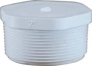 Midland Metal 55511 Plug, 2 in MPT, PVC, SCH 40 Schedule Luxury