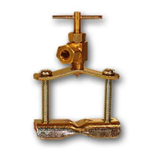 Bargain AMC 709195-06 Saddle Valve with Fittings, 3/8 in Nominal, Compression, Brass Body