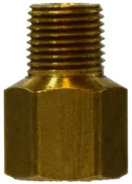 Certified Midland Metal 16113 Adapter, 3/16 in 1/4 in MPT, Brass
