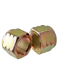 1/2"-20 Nylon Insert Lock Nuts, Grade C (N8), Zinc-Yellow Cr+6, Qty 100 Brand New
