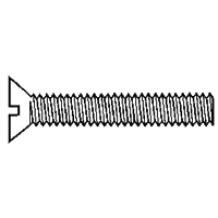 Free Returns 10-32 x 1 1/2" Machine Screws, Slotted Flat Head, Brass, Full Thread, Qty 100