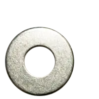 While Supplies Last 1 3/8" USS Flat Washers, Zinc Cr+3, Low Carbon Steel, Qty 5