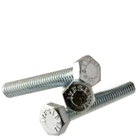 Popular 1/2"-13 x 1 1/2" Hex Tap Bolts, Grade 5, Zinc Cr+3, Full Thread, Medium Carbon Steel, Qty 50