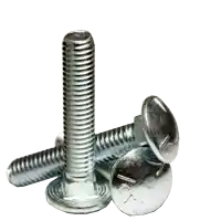 Seasonal Sale 5/8"-11 x 2 1/2" Carriage Bolts, Grade 5, Zinc Cr+3, Full Thread, Coarse (UNC), Qty 25