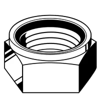 M20-2.50 Nylon Insert Lock Nuts, A2-70 Stainless Steel, Coarse (UNC), DIN 985, Qty 25 Popular