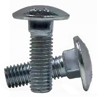 M8-1.25 x 25 mm Carriage Bolts, Metric Class 4.6, Zinc Cr+3, Full Thread, Coarse (UNC), DIN 603, Qty 60 Shop Now