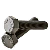 1/4"-20 x 4" Hex Tap Bolts, Grade 5, Plain Finish, Full Thread, Medium Carbon Steel, Qty 50 Weekend Sale