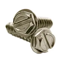14 x 3/4" Self-Tapping Screws, Slotted Hex Washer Head HWH, Type A, 316 Stainless Steel, Full Thread, Qty 500 Hot Deal