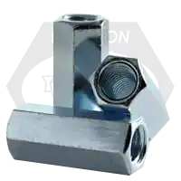 Time-Limited 5/16"-18 x W 7/16" x L 7/8" Economy Hex Coupling Nuts, Zinc Cr+3, Grade A, A563, Qty 100