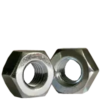 Last Chance 3/8"-16 Heavy Hex Nuts, Grade A, A563, Zinc Cr+3, Coarse (UNC), Qty 100