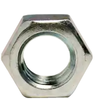 1 1/8"-7 Hex Jam Nuts, Grade A, A563, Zinc Cr+3, Coarse (UNC), Low Carbon Steel, Qty 10 Limited Offer
