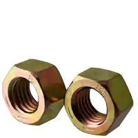 5/8"-18 Finished Hex Nuts, Zinc-Yellow Cr+6, Grade 8, Fine (UNF), Medium Carbon Steel, Qty 50 Fresh Stock