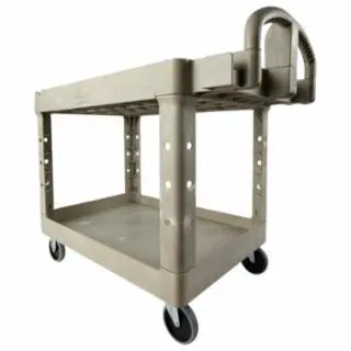 Hassle-Free Returns Rubbermaid Commercial FG452088BEIG Hd Ergo Utility Cart Medbeig