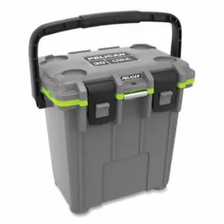 Seasonal Sale Pelican 20Q-1-DKGRYEGRN Im 20Qt Elite Cooler Dkgry/Egrn