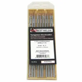 Best Welds 900-5327GL 5/32 X 7 1.5% Lanthanated Tungsten 10/Pk (1 PK) Luxury