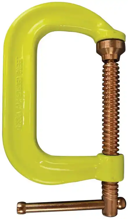 Luxury Bessey CDF410CHV C-clamp, drop forged, copper spindle, Hi Vis frame, 10 In. x 5 3/8 In., 8000 lb, 1 Pack