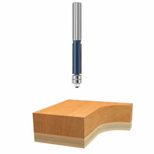Bosch 85601M 1/2 In. x 1-1/2 In. Carbide Tipped 2-Flute Template Trim Bit High Quality