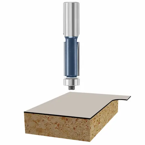 Secure Checkout Bosch 85441M 1/2 In. x 1 In. Carbide Tipped 2-Flute Flush Trim Bit