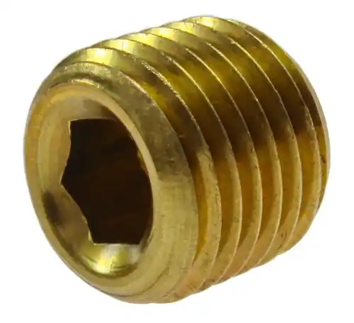 Luxury Coilhose Pneumatics PI004 1/4Npt Brass Flush Fit Port Plug-I